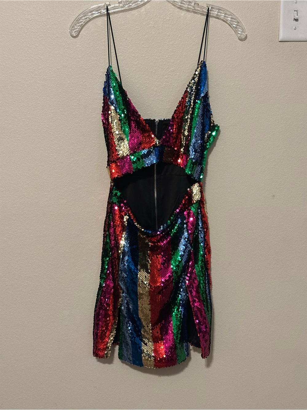 PrettyLittleThing Multicolor Sequin Mini Dress